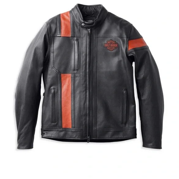 Harley Davidson Men's Hwy-100 Waterproof Leather Jacket - Picture 3 of 3